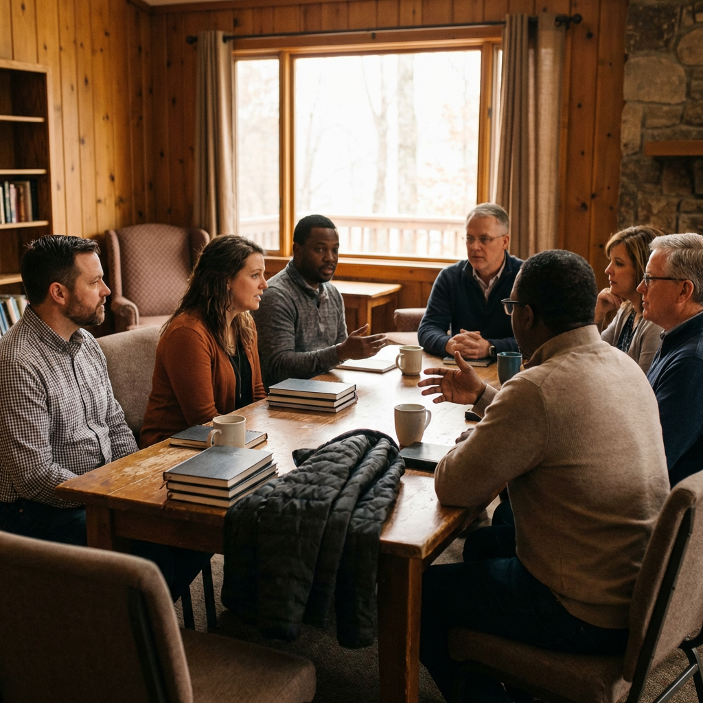 Church leadership team in a weekly planning huddle