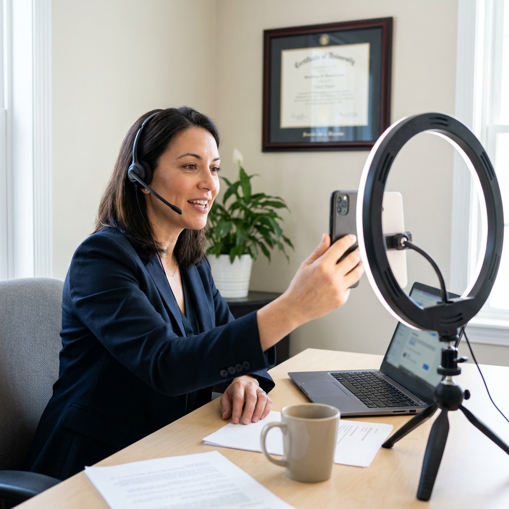 Telemedicine coordinator creating educational retention content
